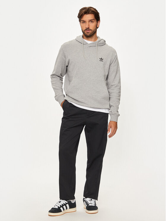 adidas adidas Majica dugih rukava Trefoil Essentials IX7670 Siva Regular Fit