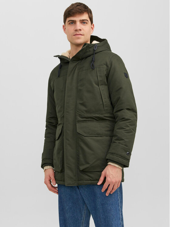 Jack&Jones Ziemas jaka 12235869 Zaļš Regular Fit