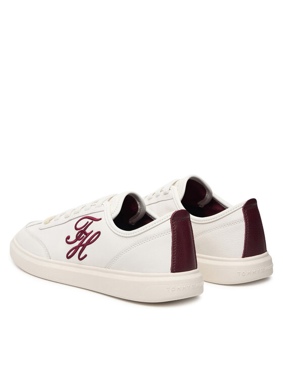 Tommy Hilfiger Tommy Hilfiger Tenisice Th Icon Court Script Premium FW0FW09604 Krem