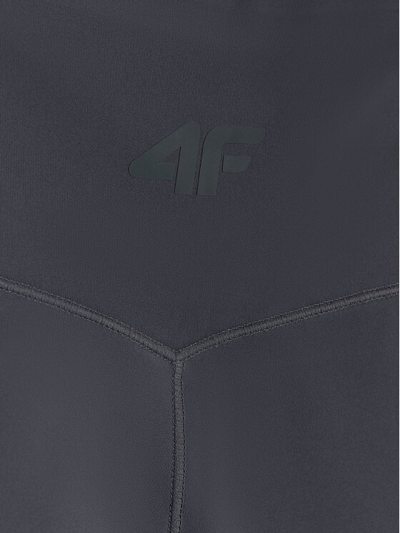 4F 4F Legginsy BASIC+ Szary ciemny Slim Fit