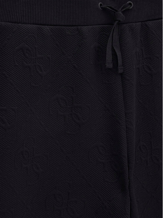 Guess Guess Παντελόνι φόρμας J5BQ11 K0742 Μαύρο Wide Leg