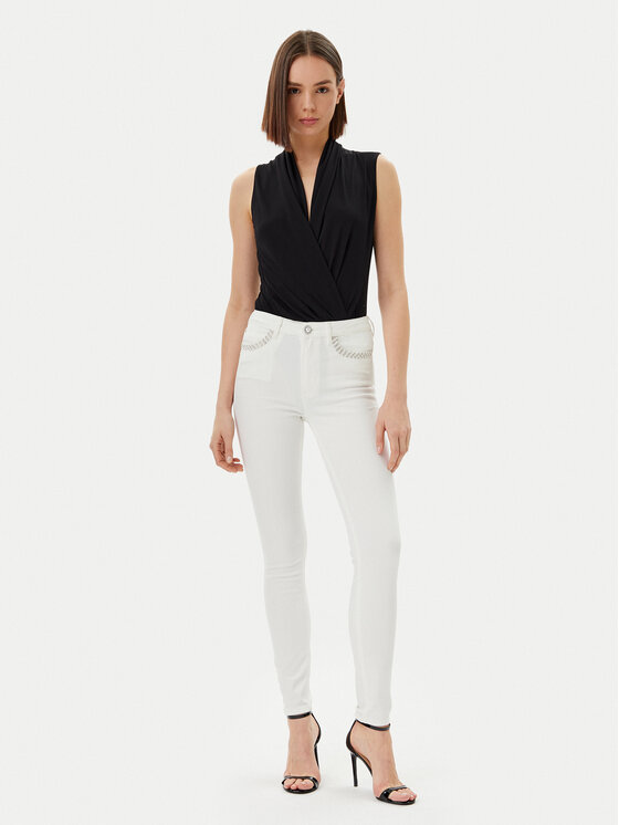 Guess Guess Blugi W5GA46 D5N71 Alb Skinny Fit
