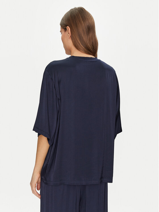 ViCOLO ViCOLO Blúz TD0013 Sötétkék Relaxed Fit