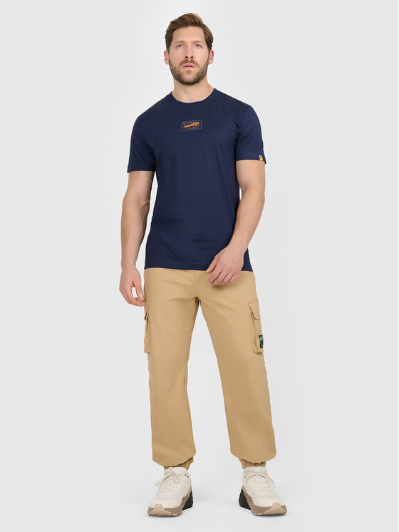 4F 4F T-Shirt MISSION READY Granatowy Regular Fit