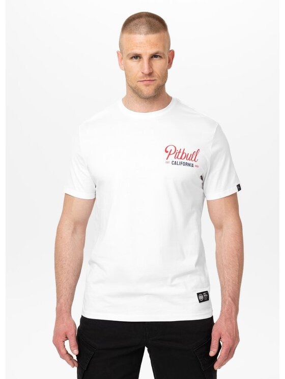 PITBULL PITBULL T-Shirt SAN DIEGO BORN Biały Regular Fit