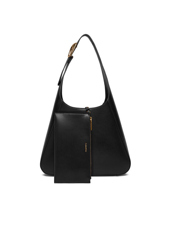 Calvin Klein Calvin Klein Ročna torba Hardware Adj Strap Medium Bag LV04F3402G Črna