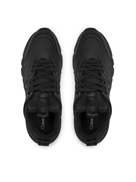 Calvin Klein Calvin Klein Sneakersy Low Lace Up Lth HM0HM00317 Czarny