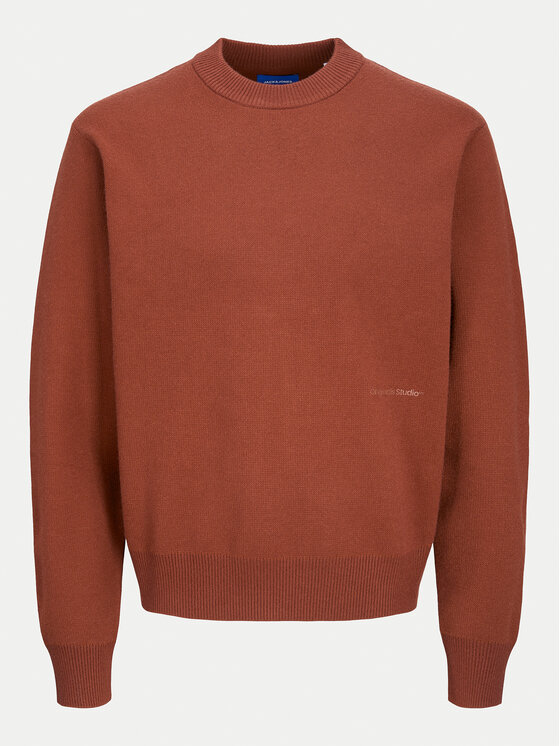 Jack&Jones Jack&Jones Sweter Vesterbro 12261852 Brązowy Loose Fit