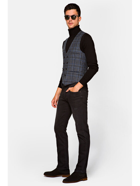 Lancerto Lancerto Kamizelka Nakamura Szary Regular Fit