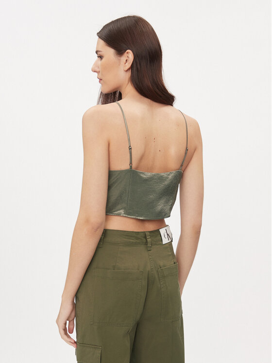 Calvin Klein Jeans Calvin Klein Jeans Top J20J222903 Verde Slim Fit
