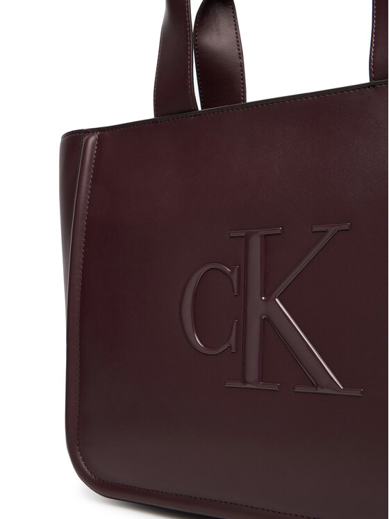 Calvin Klein Calvin Klein Torbica Bold Ck Medium Tote LV04F3218G Tamnocrvena