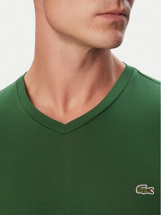Lacoste Lacoste T-Shirt TH6710 Zielony Regular Fit