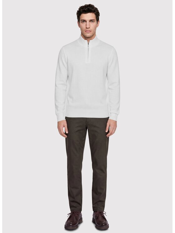 Pako Lorente Pako Lorente Sweter P26WF-2X-024 Biały Straight Fit