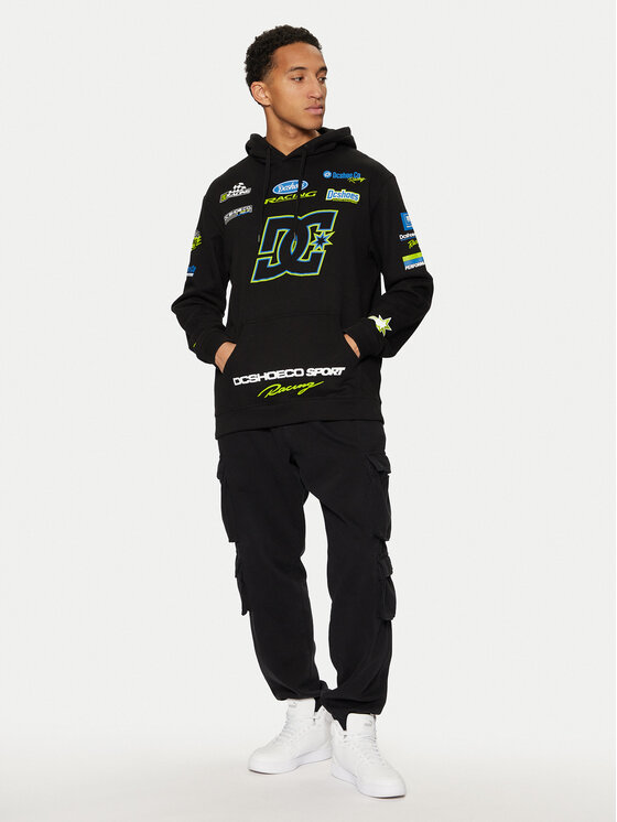 DC DC Світшот Racing ADYSF03130 Чорний Standard Fit