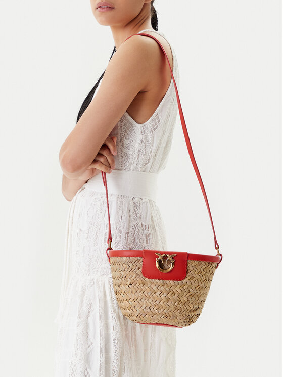 PINKO PINKO Torebka Love Summer Bucket PE 25 PLTT 103325 A1RL Beżowy