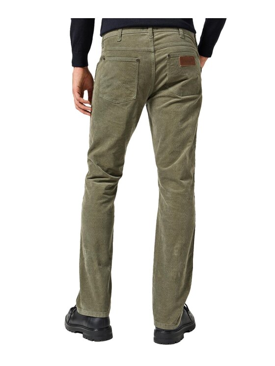 Wrangler Wrangler Spodnie materiałowe 112355087 Zielony Straight Fit