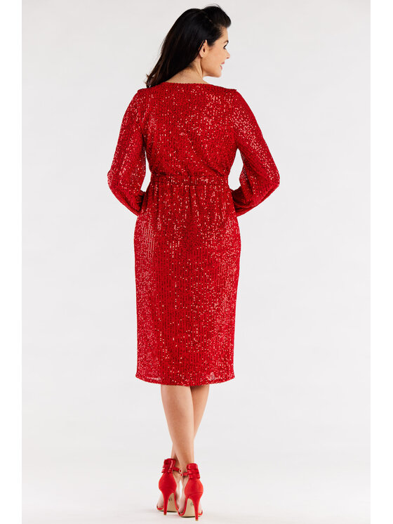 Awama Awama Abito da sera A565 Rosso Basic Fit