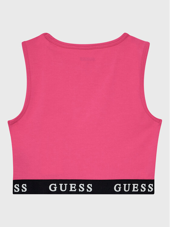 Guess Guess Top J2YI34 KABR0 Ružičasta Slim Fit