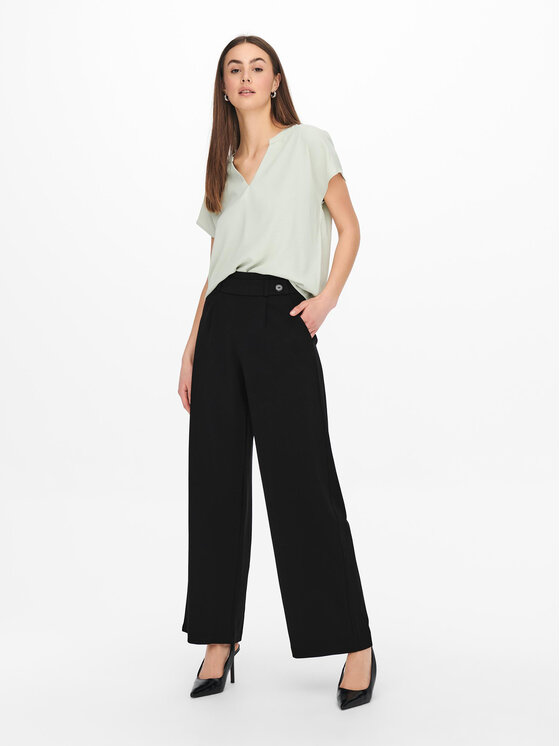 JDY JDY Штани з тканини Geggo 15208430 Чорний Wide Leg