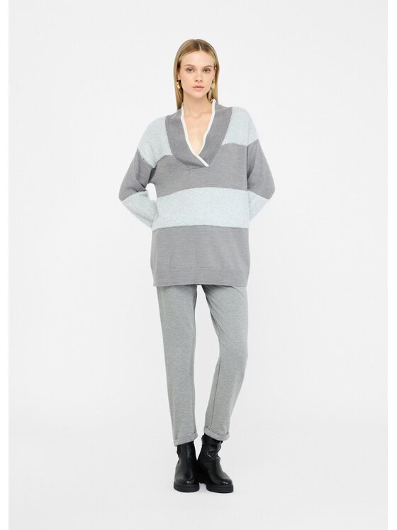 Liu Jo Liu Jo Pantaloni di tessuto TF5155FS57602032 Grigio Regular Fit