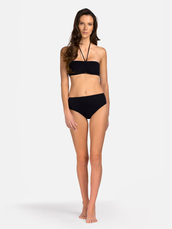 Miss Lou Miss Lou Bikini pezzo sopra G-BE1-CZ Nero