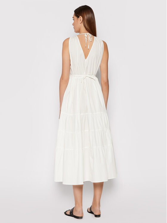 Seafolly Seafolly Sukienka letnia Beachedit 54608-DR Biały Regular Fit