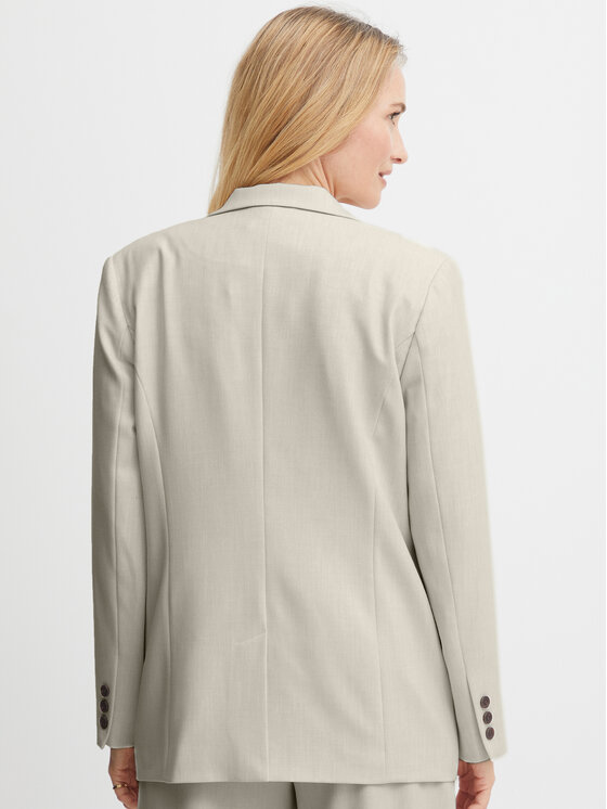 Fransa Fransa Pintsak 20611135 Beež Loose Fit
