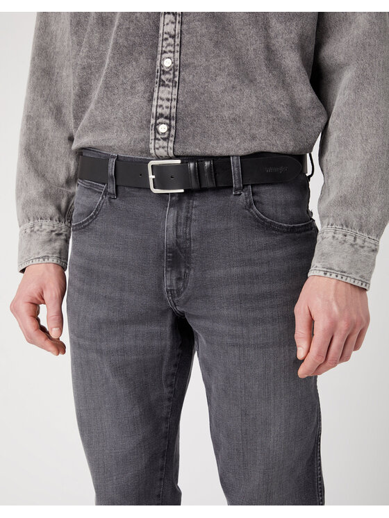 Wrangler Wrangler Pasek SLIM BELT Czarny
