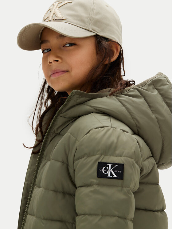Calvin Klein Jeans Calvin Klein Jeans Зимно яке Inst Logo IB0IB02174 M Зелен Regular Fit