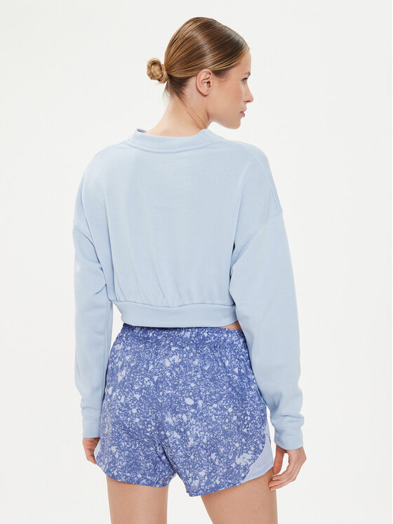Under Armour Under Armour Bluză Ua Rival Terry Os Crop Crw 1382738-539 Albastru Loose Fit