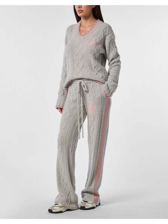 PHILIPP PLEIN PHILIPP PLEIN Sweter 27259 Beżowy Regular Fit