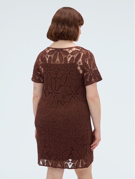 Fiorella Rubino Fiorella Rubino Sukienka codzienna 7034T001798N022 Brązowy A-Line Fit