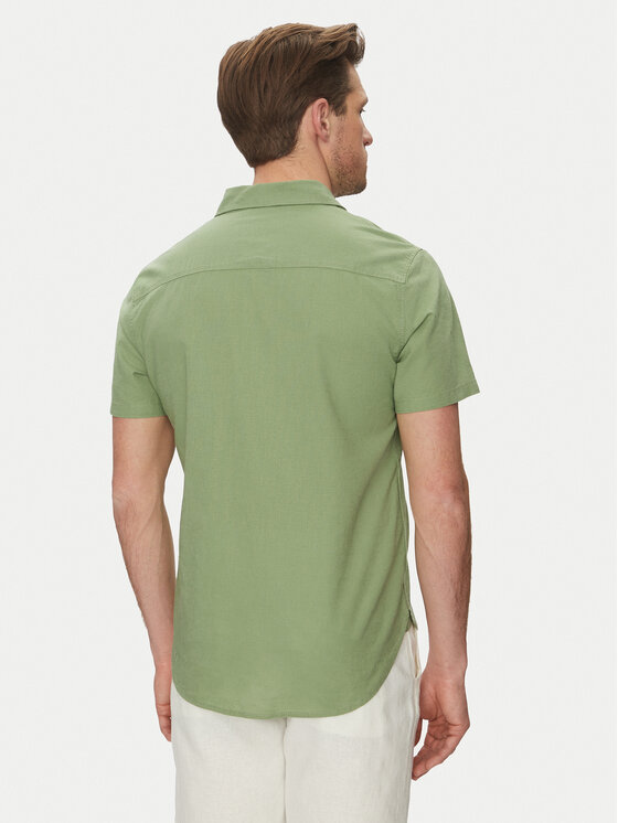 Blend Blend Koszula 20718401 Zielony Regular Fit