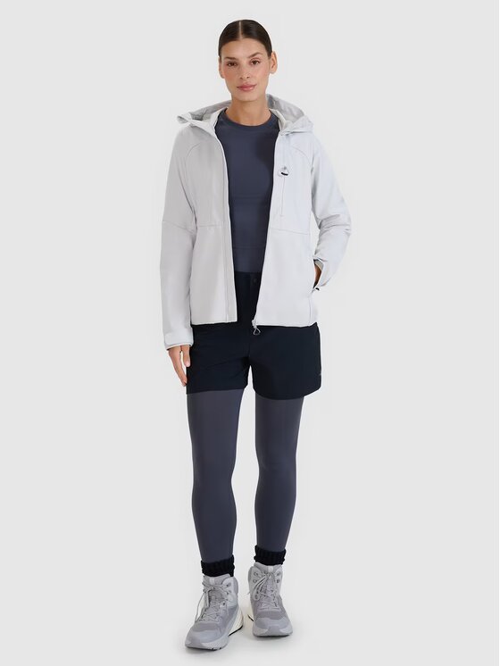 4F 4F Kurtka softshell 4FWSS25TSOFF315-27S Szary Slim Fit
