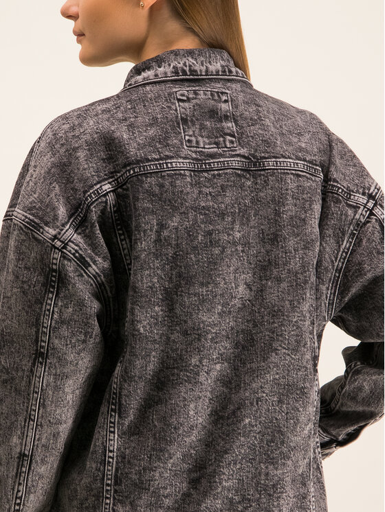 michael kors acid wash denim jacket