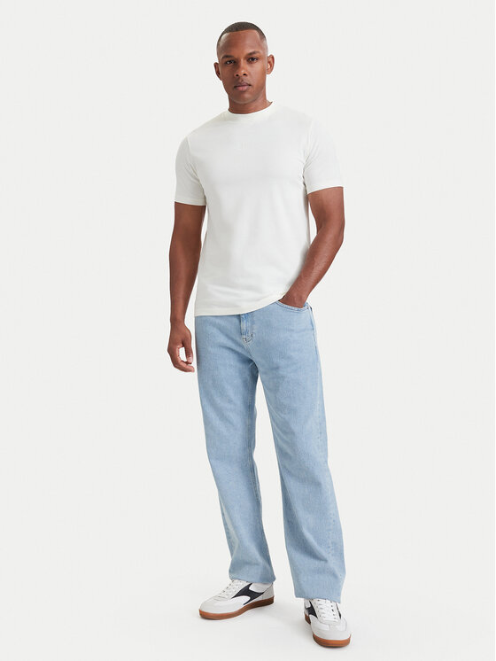 KARL LAGERFELD KARL LAGERFELD Tričko 755040 564235 Krémová Regular Fit