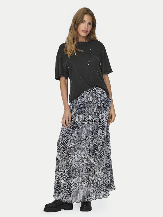 ONLY ONLY Plisēti svārki Ria 15329220 Pelēks Regular Fit