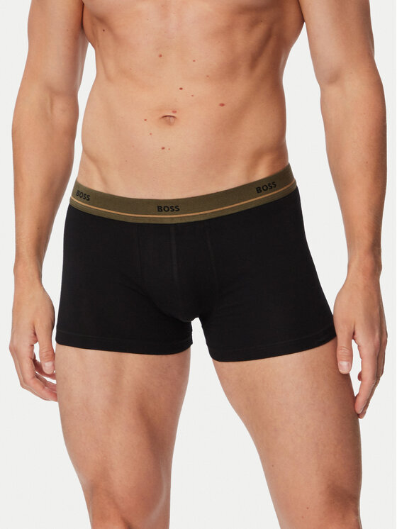 BOSS BOSS Bokserių komplektas Trunk 5P Essential 50531660 Juoda