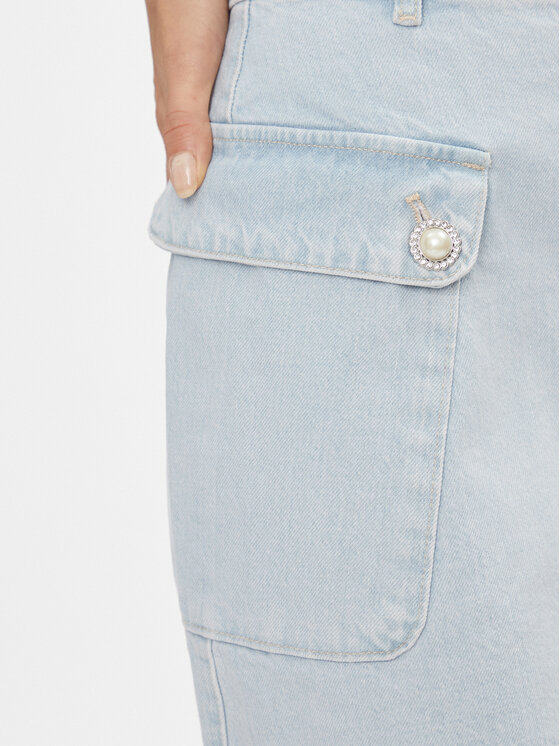 Custommade Custommade Дънкова пола Riana 999448941 Светлосиньо Regular Fit