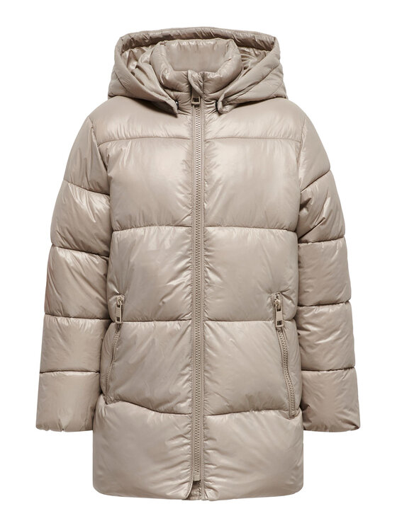 Kids ONLY Zimné bundy 15296066 Béžová Regular Fit