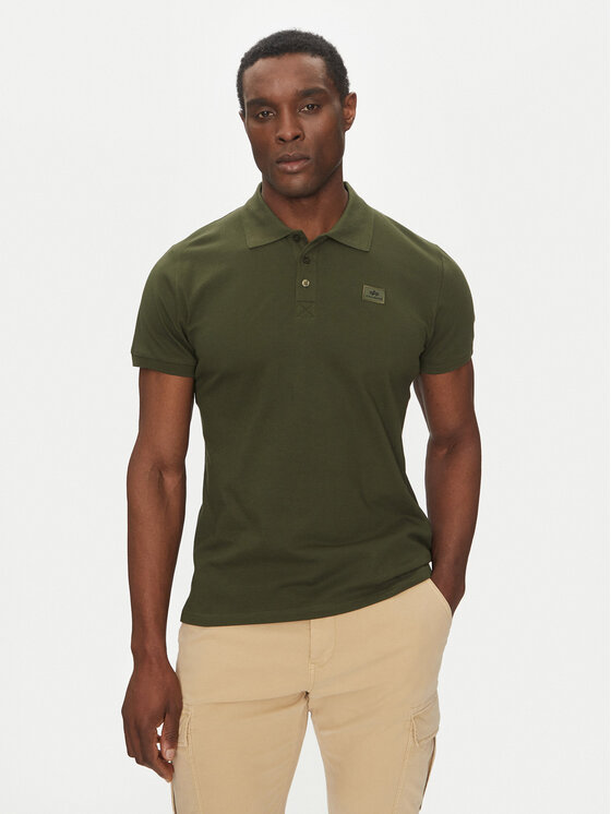 Alpha Industries Polokošeľa X-Fit 136600 Zelená Regular Fit