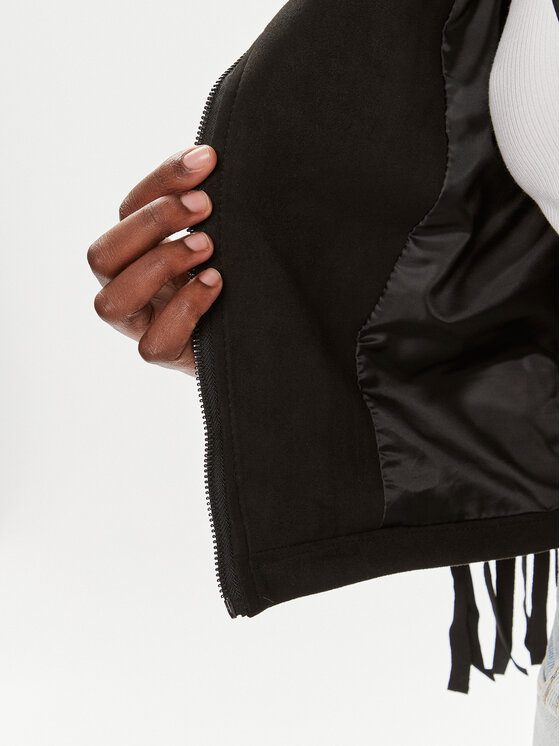 Brave Soul Brave Soul Преходно яке LJK-LOTTE Черен Straight Fit