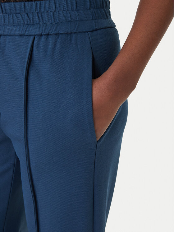 Patrizia Pepe Patrizia Pepe Auduma bikses 8P0813/A715 Zils Wide Leg