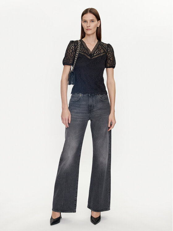 Morgan Morgan Bluse 241-DOULI Schwarz Regular Fit