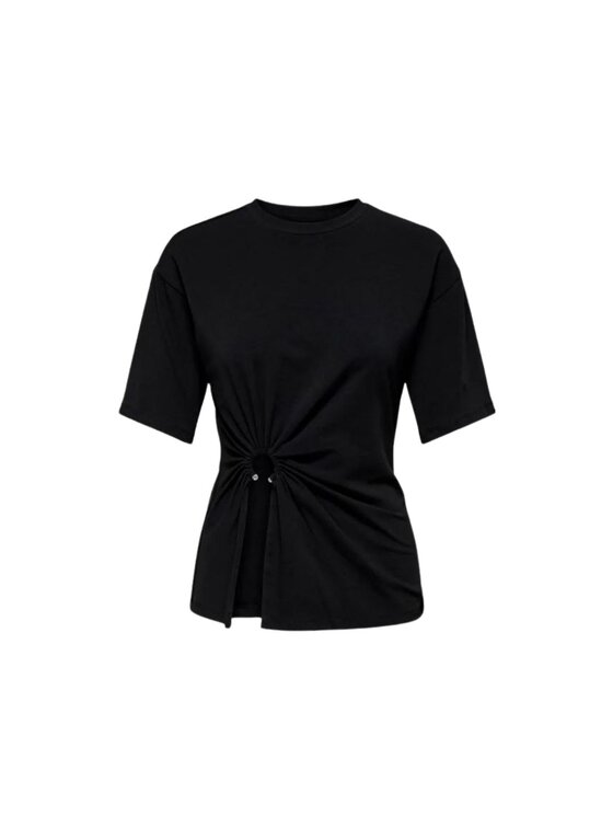 ONLY ONLY T-shirt Maglia onlcleo ss o neck Nero Regular Fit
