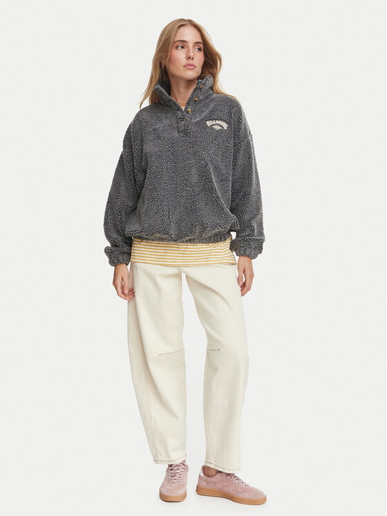 Billabong Billabong Fleecejacke EBJPF00113 Dunkelgrau Relaxed Fit