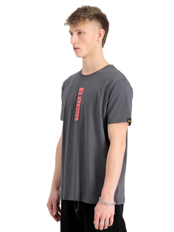 Alpha Industries Alpha Industries T-Shirt AI.146509-684 Szary Regular Fit