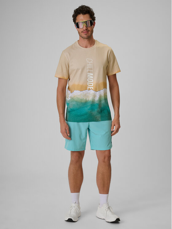 4F 4F T-Shirt SUMMER CODE Beżowy Regular Fit