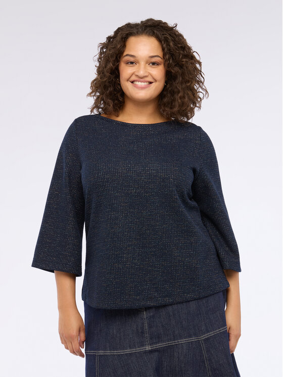 Fiorella Rubino Fiorella Rubino Bluza G858L008686N034 Niebieski Boxy Fit