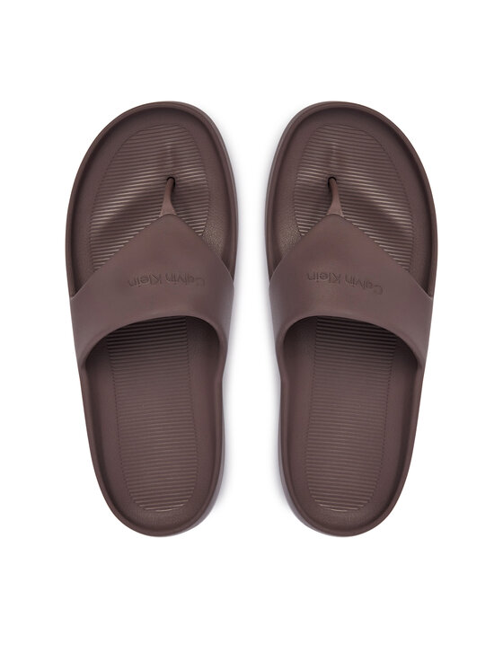 Calvin Klein Calvin Klein Žabky One Piece Eva Flip Flop Thong HW0HW02957 Hnědá